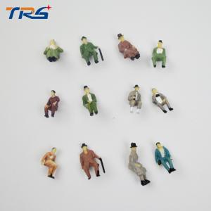 Buy cheap 1:87 all seated model railway people ABS plastic 1.3cm scale model sitting figures scenery model making from wholesalers