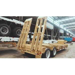 3 Axles Dropdeck Lowbed Semi Truck Trailer with Customization Option and Wabco