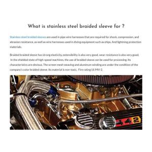 Buy cheap 1/4 Stainless Steel Braoded Cable Sleeve For Hose from wholesalers