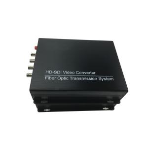 Buy cheap Full HD single mode 4channel HD SDI transmitter video to fiber converter with RS485 data SFP Ethernet from wholesalers