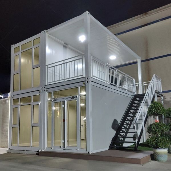 Quality Office Sandwich Panel House Prefabricated Container Restaurant with Kitchen Materials for sale