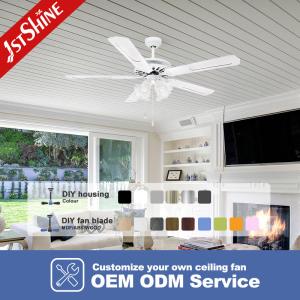 Buy cheap Add a Touch of Style to Your Space with this 52 Inch 5 Blade AC LED Ceiling Fan White from wholesalers