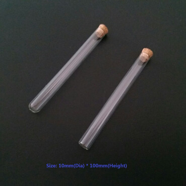 Quality 10*100mm Test tube with cork top for sale
