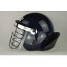 Buy cheap PC Visor Anti Riot Helmet With Metal Grid , Tactical Helmet With Face Shield from wholesalers
