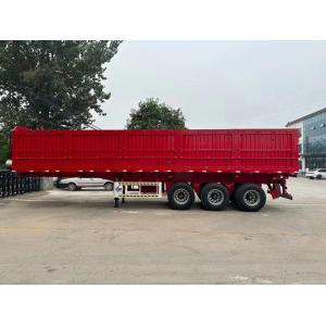 50cbm 80 Tons Tractor Side Dump Semi Trailer 3 Axles Side Tipper Semi Truck