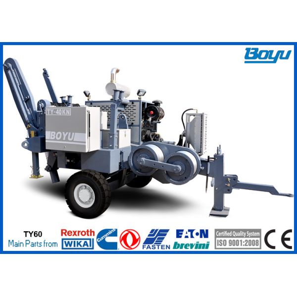 Quality 110kv Transmission Line Stringing Equipment Main Pump German Rexroth Max Intermittent Pull 4 Tons 40kN for sale