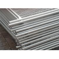 Buy cheap Mobile Construction Fence Height1.8m*Width3.0m Mesh 50mm*100mm HDG 275.sqm 38mm pipes with  middle brace product