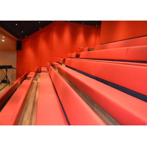 Customized Platform Retractable Grandstands Spectator Bench Leather / Fabric