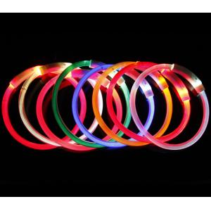 Buy cheap Nylon USB Rechargeable LED Dog Collar With Adjustable Reflective Safety Glowing from wholesalers