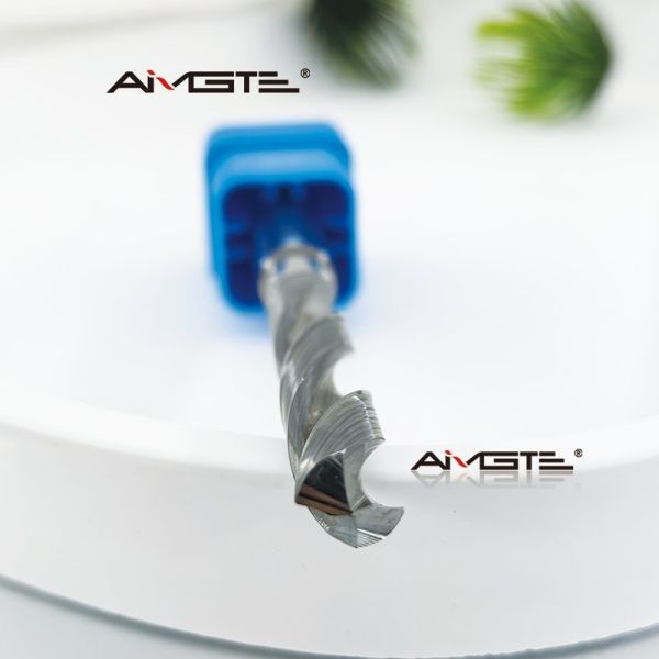 2 Flute DIN 6535 Carbide Drill Bit Solid Tungsten Carbide Straight Shank Drill For Steel Stainless HRC60 Hardness TiAlN Coated Precision CNC Drilling