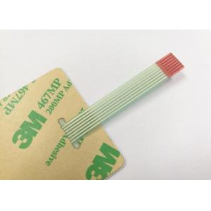 Printed Circuit Tactile LED Membrane Switch With Embossing Key Rosh