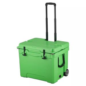 Buy cheap 40L Rotomolded Coolers Ice Chest Box With Telescoping Handle Wheels from wholesalers