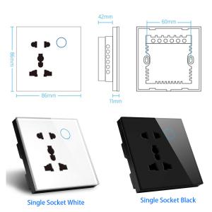 Buy cheap EU Smart Plug Socket With Google Home Metering Overload Protection from wholesalers