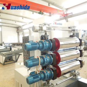 Buy cheap Computerized Heat Shrink Sleeve Manufacturing System with Basic Film Extrusion Line and Adhesive Coating for PE Hollow Wall Spiral Pipe from wholesalers