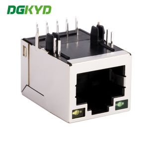 Buy cheap Single port RJ45 connector modular block socket Gigabit Ethernet filter RJ45 network port socket with built-in transformer DGKYD211Q106CD2A15D from wholesalers