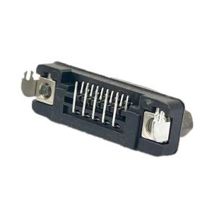 Buy cheap 4.75mm Female Mini D-SUB 15P DB15 Plug Connector Slim HD R/A HDR Type from wholesalers