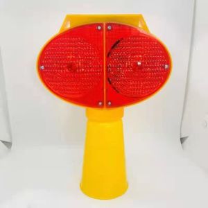 Buy cheap ROADSAFE JSD11 Dual-Color Red/Blue Flashing LED Solar Traffic Warning Lamp – Double-Sided Safety Barricade Light for Traffic Cone from wholesalers