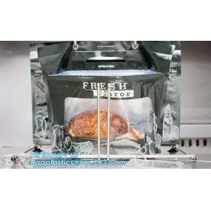 Buy cheap Anti Fog Function Plastic Zipper Roasted Chicken Packaging Bag, slide zipper hot chicken bags/ roasted chicken plastic p from wholesalers