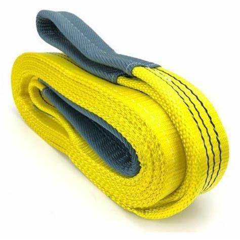 1-12 Ton Lifting Hoist Sling Tow Strap Cargo Flat Webbing Sling with Custom Logo