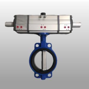 Buy cheap 3 Position Pneumatic Rotary Actuator Double Acting Aluminum 3 Way Valve Actuator from wholesalers