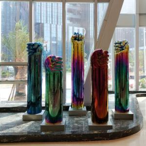 Buy cheap Hotel Modern Stainless Steel Art Sculptures Electroplating customized from wholesalers