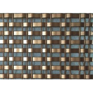 Buy cheap 13ft Woven Painted Bronze Wire Mesh For Building Facade from wholesalers