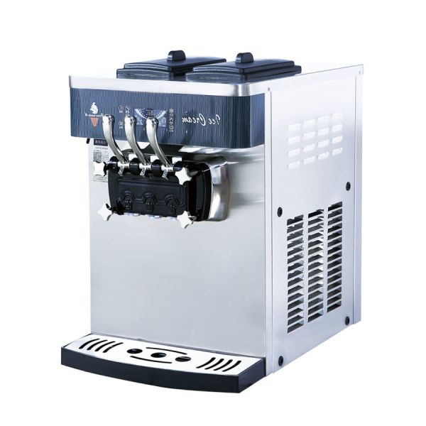 Quality 3 Flavors Automatic Soft Ice Cream Machine with Electric Power and Refrigerating System for sale