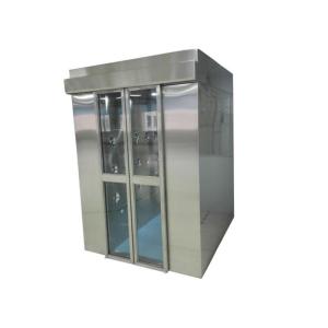 Auto Slide Door Clean Room Air Shower With Three Side Blowing Class 1000