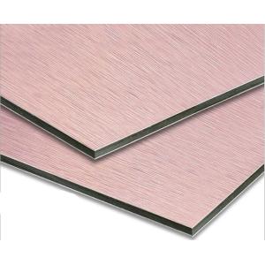 Buy cheap 3mm Red Brushed ACM , aluminium composite panel from wholesalers