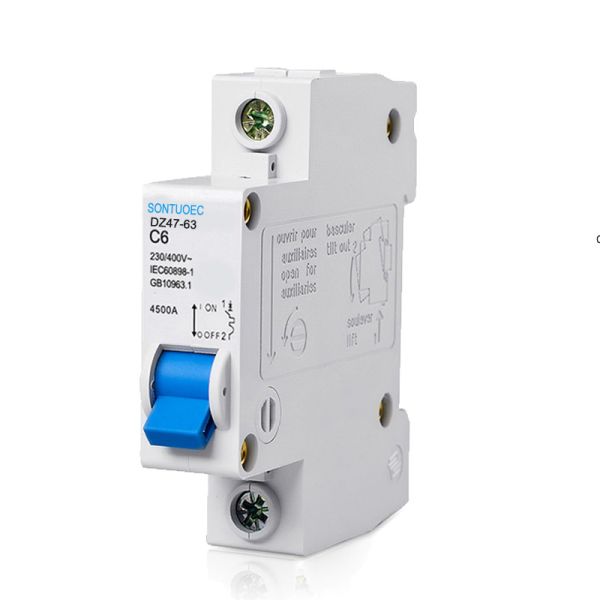 Buy cheap Sontuoec 400V 1P 2P 4.5kA 63A MCB Circuit Breaker from wholesalers