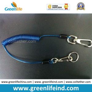Buy cheap Hot Sale Transparent Blue Spring Steel Wire Spiral Coiled Tether from wholesalers