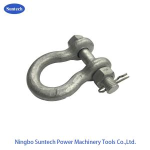 Hot Dip Galvanized Carbon Steel 120KN 16mm D Shackle