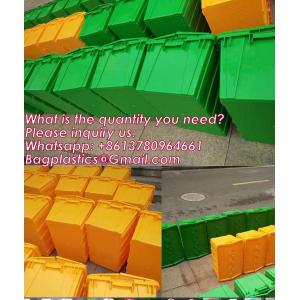 Buy cheap Folding Plastic Stackable Utility Crates 2-Pack, Collapsible Storage Bins With Lids Durable Containers For Home & Garage Organization from wholesalers