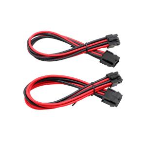 PSU extension Cable Kit softest cable 24 ATX 4+4 EPS 6+2 PCI-E 16AWG PET or