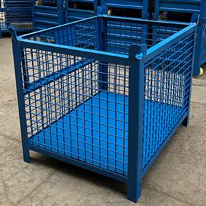 Buy cheap RAL Galvanised 1500KG Stackable Collapsible Wire Container from wholesalers