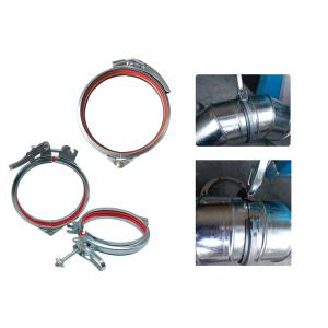 Buy cheap 150mm Quick Release Duct Gal Pipe Clamps Pull Ring With Lever Mechanism from wholesalers