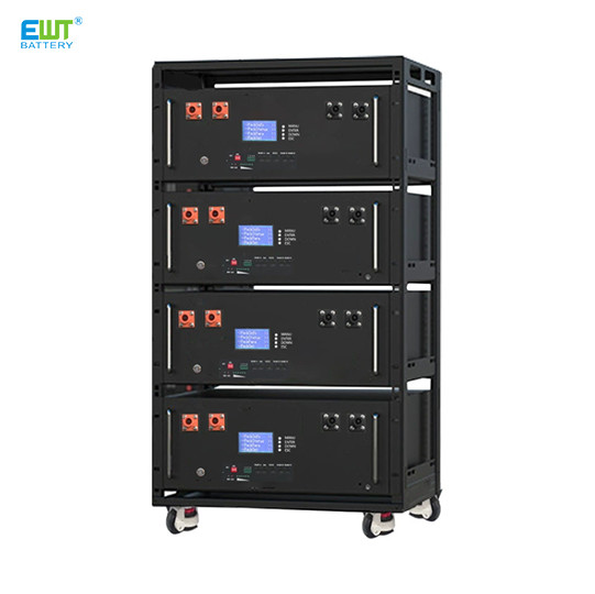 Quality 51.2V 200Ah Solar Battery Lithium Iron Phosphate Rack Type Energy Storage with RoHS Certification and RS232 Communication for sale
