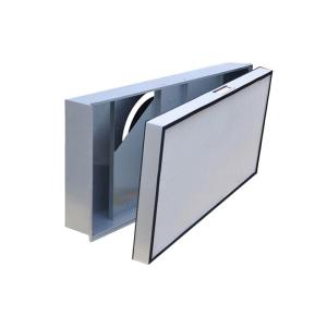 Buy cheap FFU Clean Room Fiberglass H12 H13 H14 U15 U16 Pleated HEPA Air Filter / FFU Replacement Filter from wholesalers