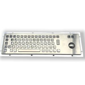 Buy cheap Stainless Steel Mechanical Industrial PC Keyboard With Trackball Maintenance Free from wholesalers