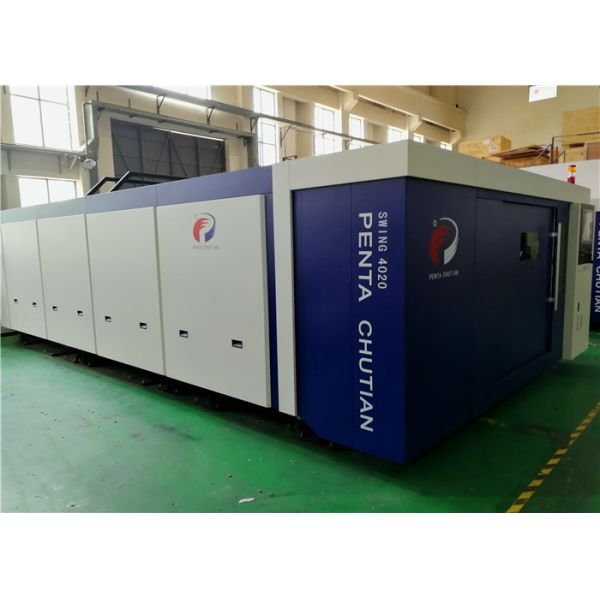Buy cheap High Power Fiber Laser Cutting Equipment Fast Pallet Exchanger Automatically from wholesalers
