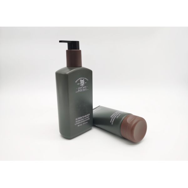 Silk Screen Printing Gradient Black Hdpe Plastic Bottles