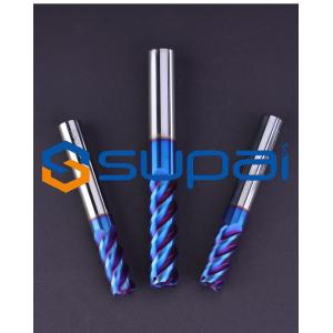 Buy cheap 65hrc 4Flutes CNC Bits Nano Coating Solid Carbide End Mill grinder cutter for Milling Cutte from wholesalers