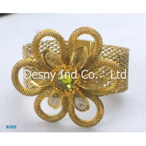 Buy cheap Elegant OEM / ODM metal bangles with gold plated from wholesalers