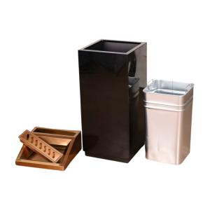 Popular Hotel Stainless Steel Trash Can Hotel Modern Public Rectangular