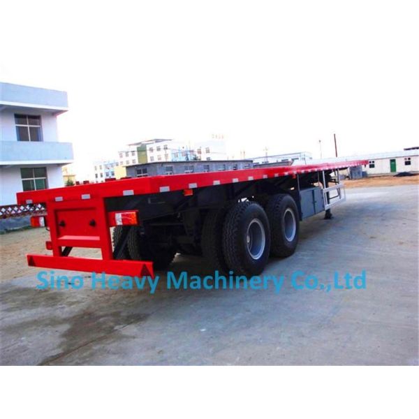 Buy cheap Green 2 Axles Tractor Trailer Trucks / Skeleton Container Diesel Transport Trailer from wholesalers