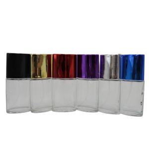Buy cheap Wholesale Fancy Clear Glass Perfume Bottle With UV plastic Cap Glass Refill Empty Perfume Atomizer Spray hot sell from wholesalers