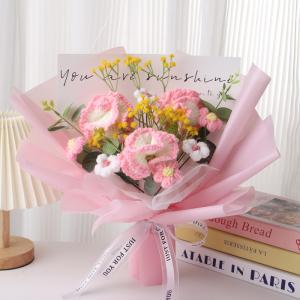 Buy cheap Handmade Wool Knitted Bouquet in Multiple Colors for Mom's Birthday Gift from wholesalers