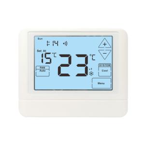 Buy cheap 24V Wifi 7 Day Or 5 / 1 / 1 Programmable Room Thermostat Accuracy ±1°C Keypad Lockout from wholesalers