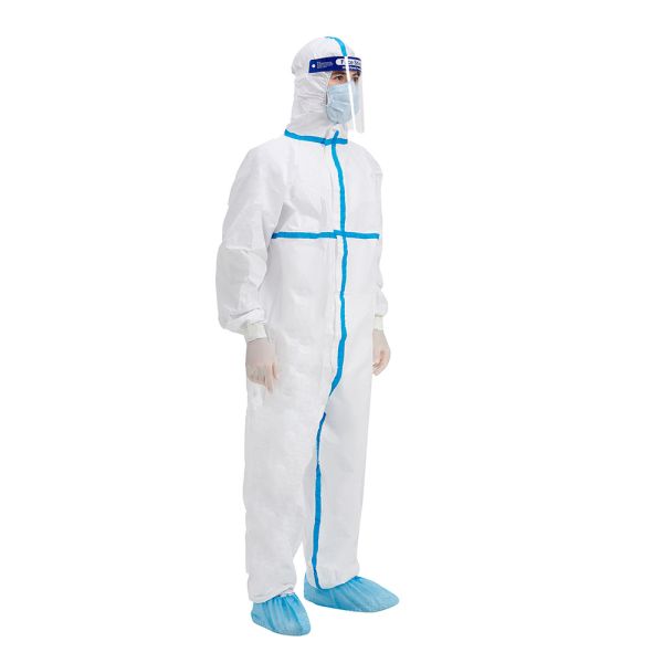 Buy cheap Medical Clinic Uniform Disposable Protective Coverall PE PP from wholesalers
