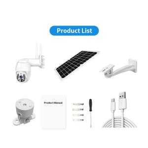 Buy cheap Night Vision Solar Security PTZ Camera Tuya Wifi / 4G Cloud Storage IP Camera from wholesalers